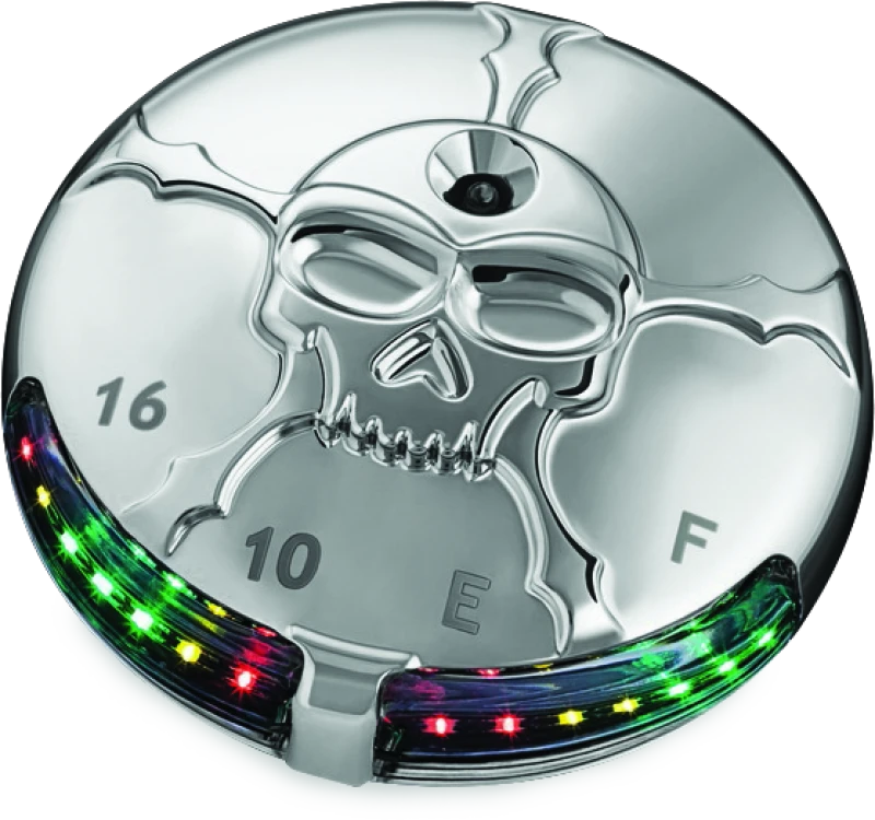 Kuryakyn Zombie Fuel & Battery Gauge Chrome