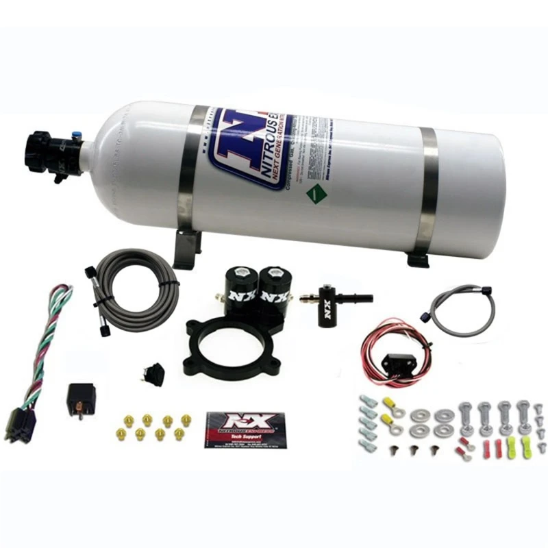 Nitrous Express 2014+ GM 5.3L LKW Nitrous Platten-Kit (50-250PS) mit 15lb Flasche