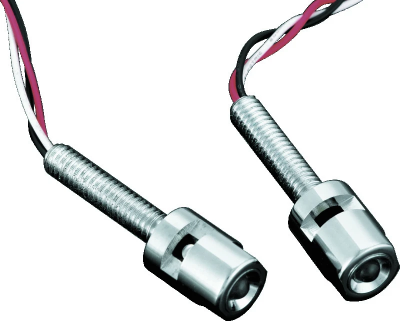 Kuryakyn LED Kennzeichenbeleuchtung mit rotem Akzentlicht Universal Chrom