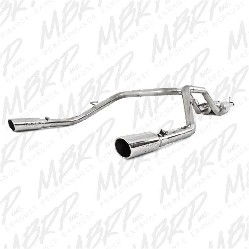 MBRP 2009-2010 Toyota Tundra 5.7L EC-Std. & SB/CC-SB Kat Rück Dual Split Heck