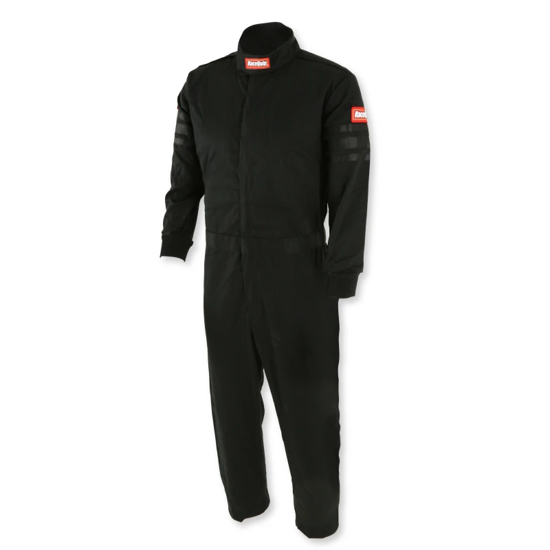 RaceQuip schwarzes SFI-1 JR. Anzug - KLarge