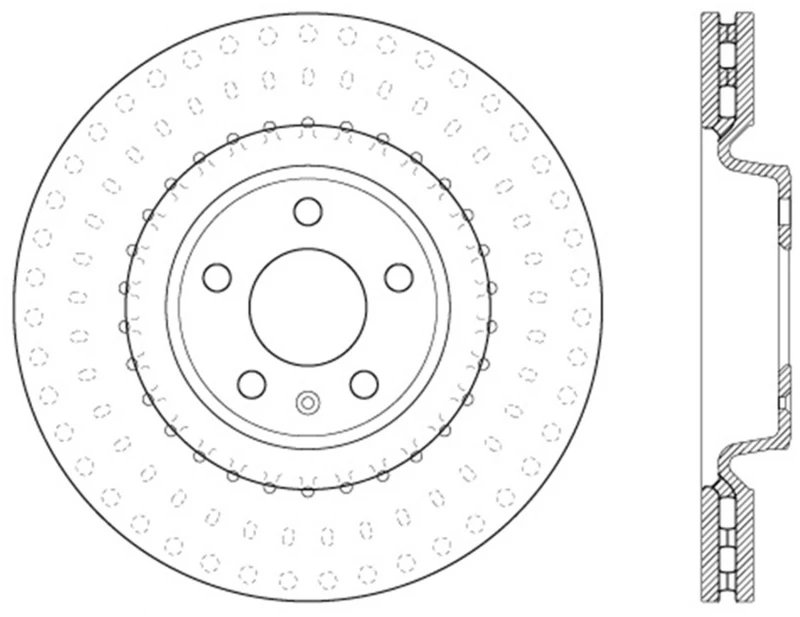 stoptech_126.33138CSR-6794df564796c StopTech 12-13 Audi A6 Quattro/11-12 A7 Quattro / 10-13 S4 Front Left Cryo Slotted Rotor