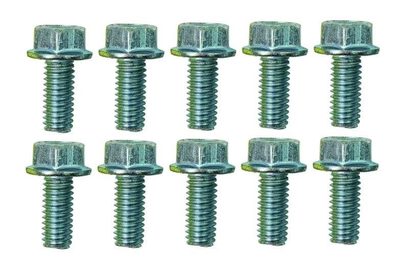 Moroso 5/16in-18 x .750in Serrated Zinc Flange Bolt – 10 Pack