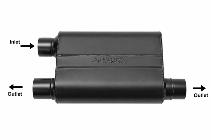 Flowmaster 2.5IN(O)/Dual OUT 80 Series SS Muffler