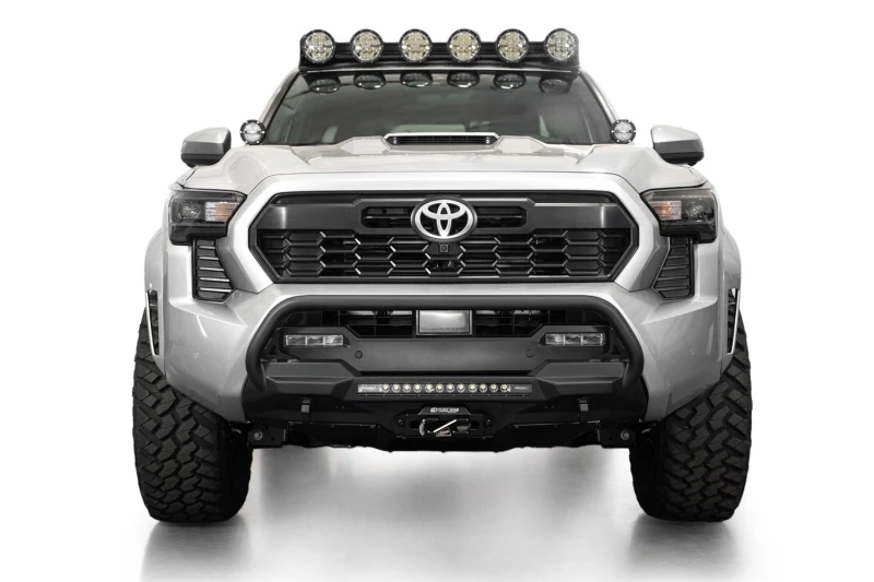 Stealth Center Mount Winch Front Bumper mit Top Hoop für 2024+ Toyota Tacoma