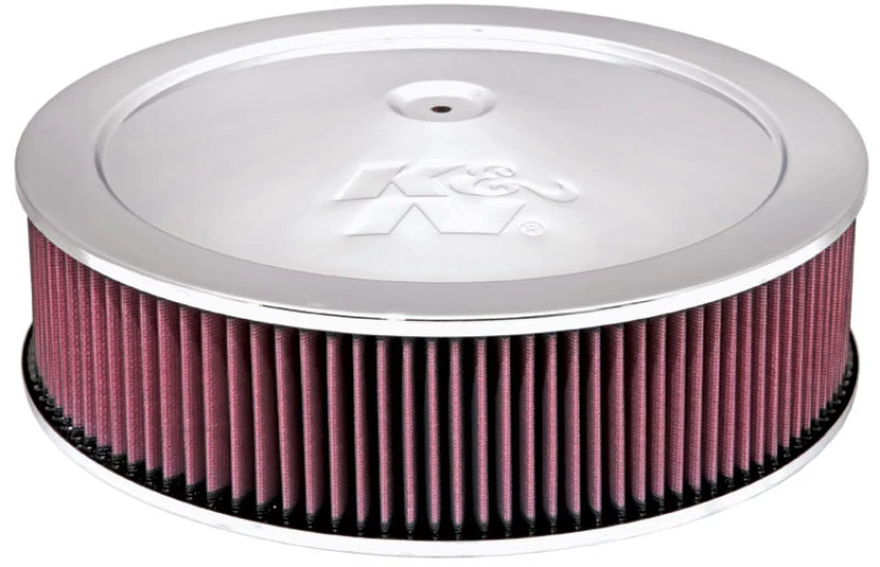 K&N 14 Zoll rotes Custom-Luftfilter-Kit - 5,125 Zoll ID x 14 Zoll OD x 3,75 Zoll H x 1,25 Zoll Drop Base