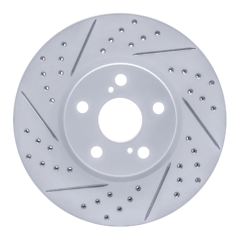 DFC 08-19 Pontiac Vibe Front Left Drilled & Slotted Geoperformance Rotor