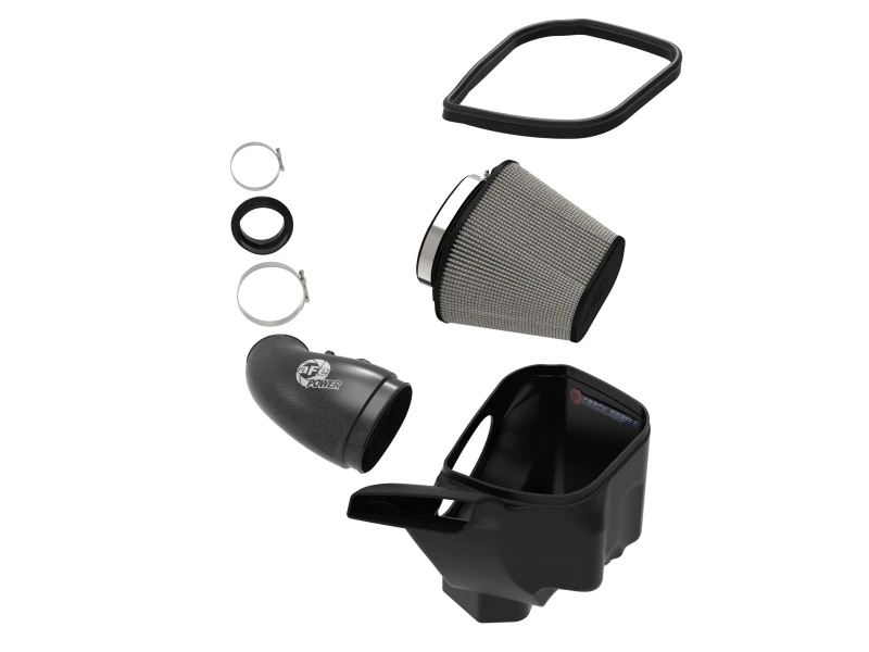 aFe 12-21 Jeep Grand Cherokee 6.4L Track Series Carbon Fiber Kaltluft-Ansaugsystem mit Pro Dry S Filter