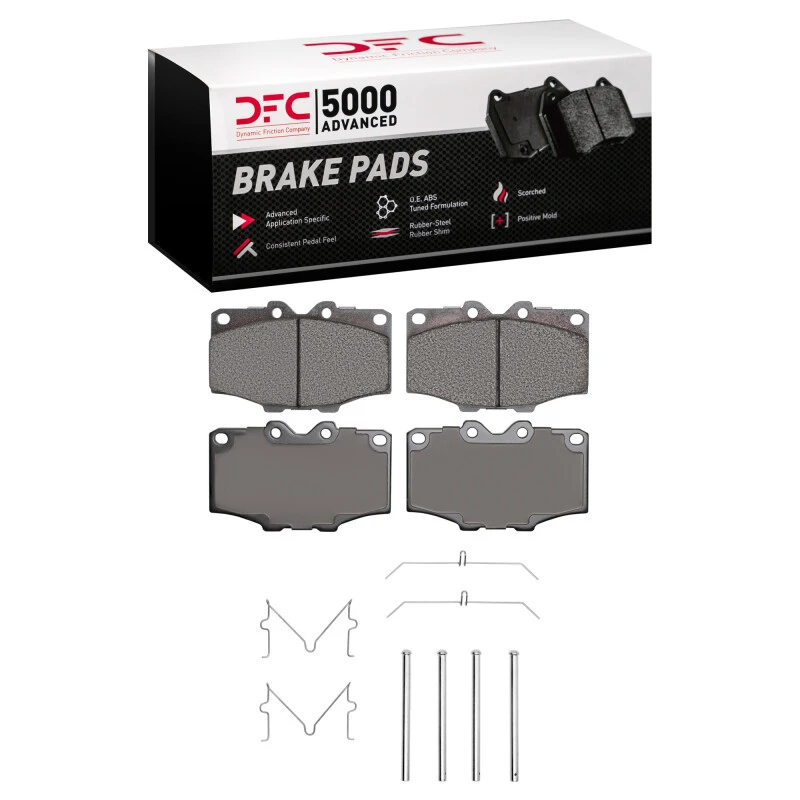DFC 76-89 Toyota Pickup Front 5000 Advanced Ceramic Brake Pads and Hardware Kit