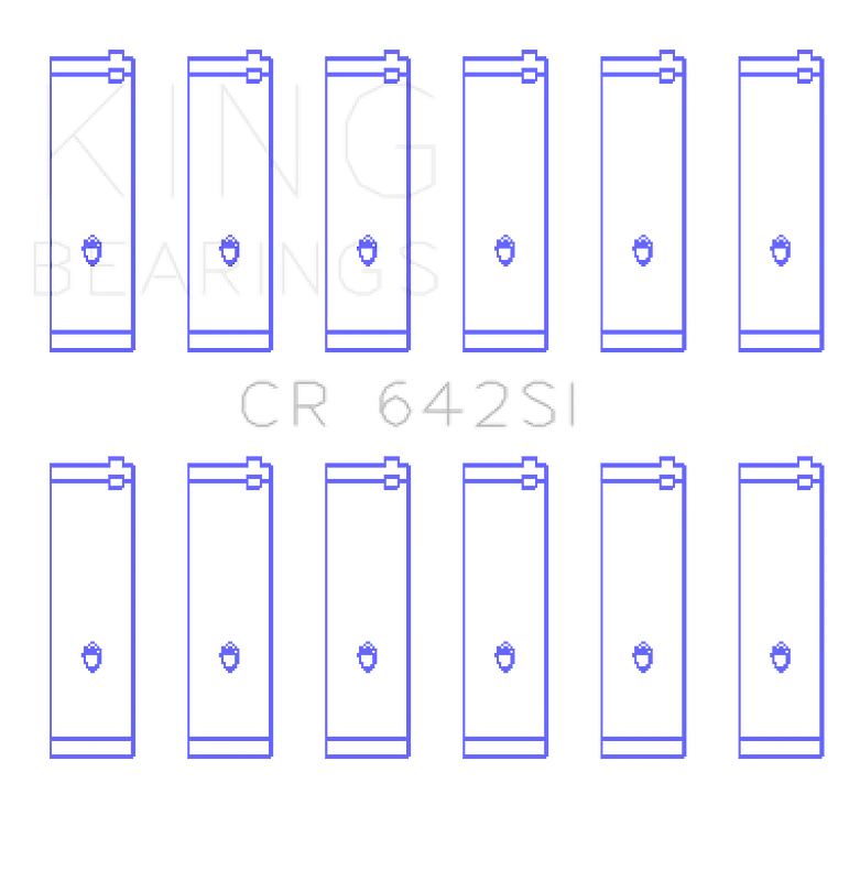 king-engine-bearings_CR642SI-679364422927f CONNECTING ROD BEARING SET, For FORD V6 177CI 2.8L, 245CI 4.0L