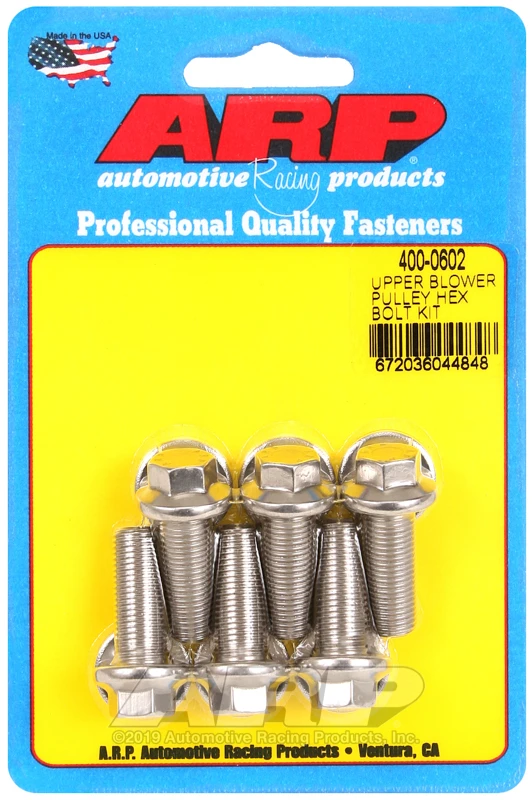 ARP Upper Blower Pulley Stainless Steel Hex Bolt Kit