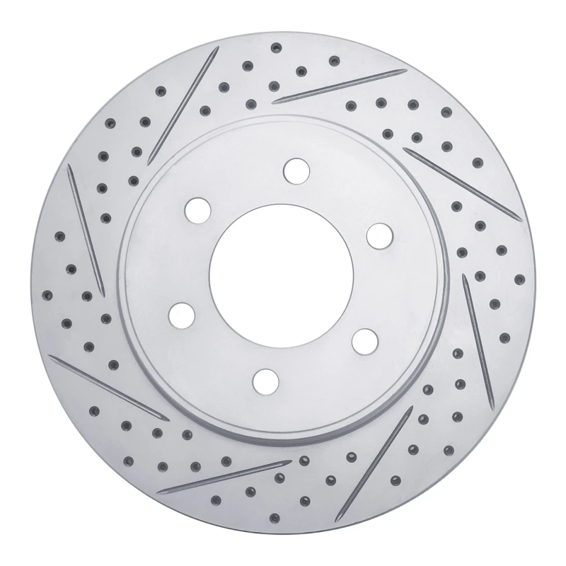 DFC 04-08 Ford F-150 4WD Front Left Drilled & Slotted Geoperformance Rotor