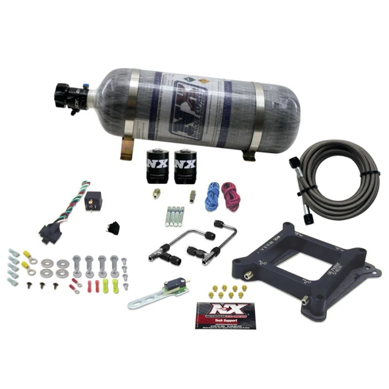 Nitrous Express 4150 Gemini Stage 6 Alkohol-Nitrous-Kit mit Composite-Flasche