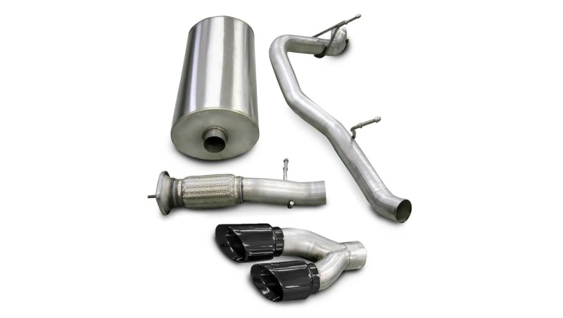 Corsa 2007-2010 Cadillac Escalade 6.2L V8 Schwarzes Sport Cat-Back Auspuffsystem