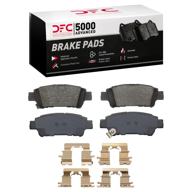 DFC 04-10 Toyota Sienna Rear 5000 Advanced Ceramic Brake Pads and Hardware Kit