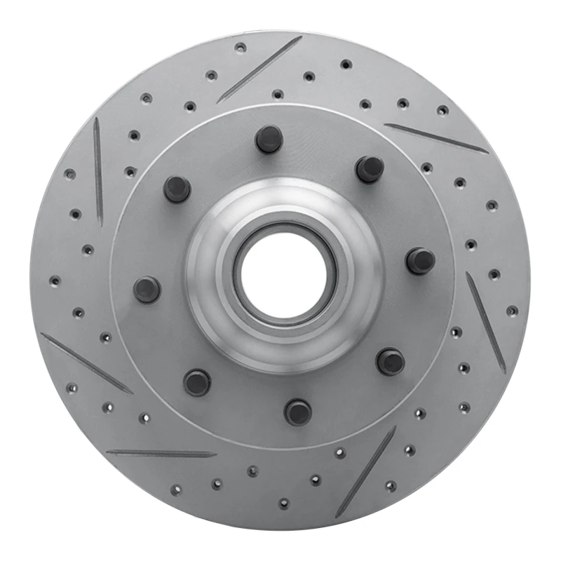 DFC 71-95 Chevrolet C30 Pickup Front Left Drilled & Slotted Geoperformance Rotor