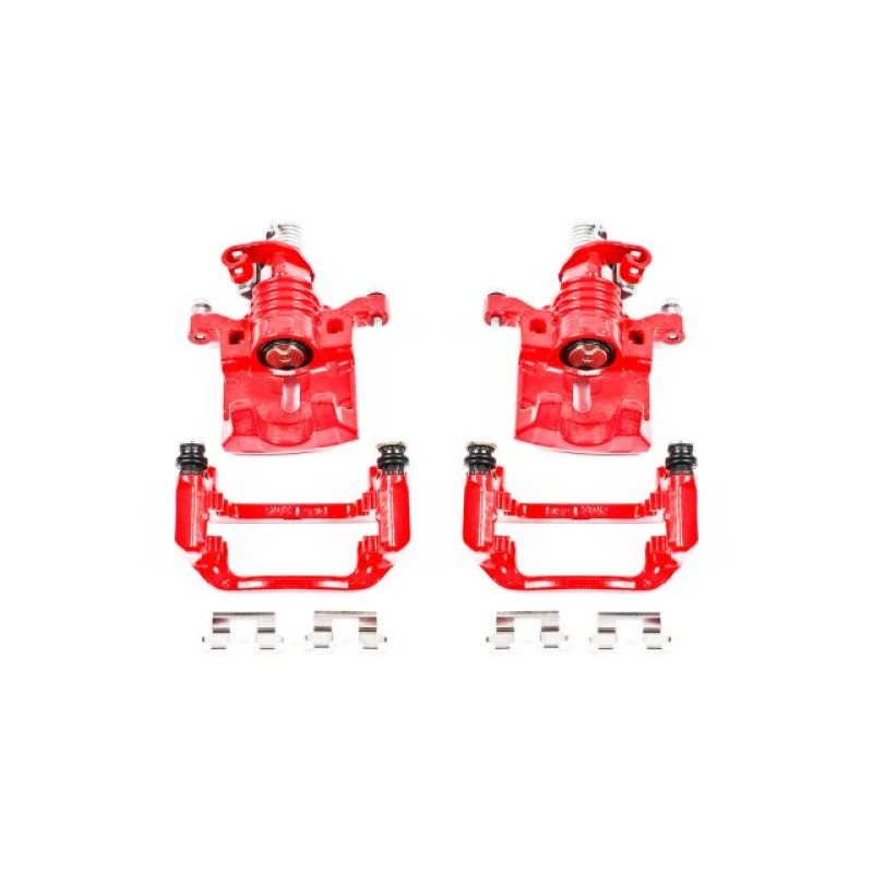 Power Stop 05-09 Buick Allure Rear Red Calipers w/Brackets - Pair
