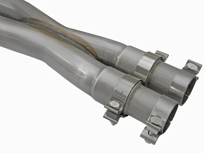 aFe Mach Force-Xp 3in CB Edelstahl Dual Auspuffsystem mit polierten Endstücken 09-15 Cadillac CTS-V