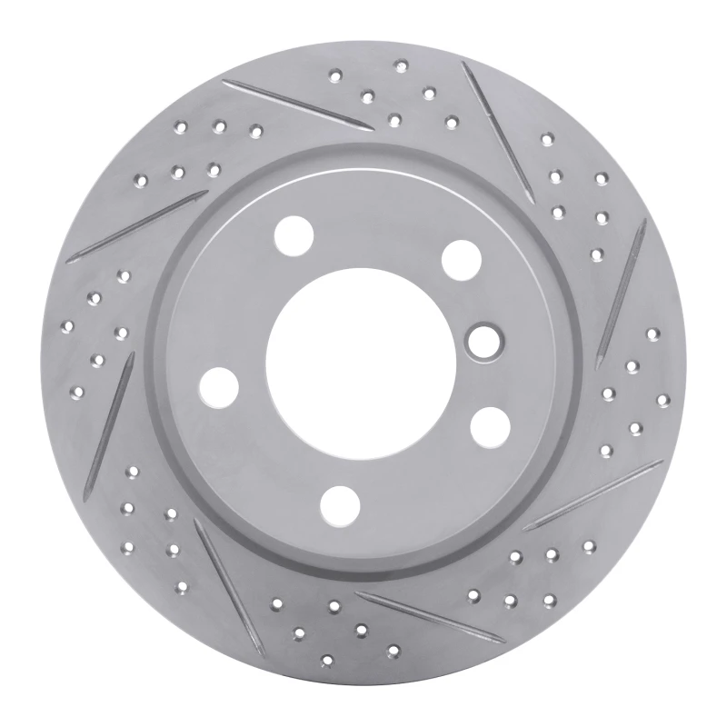 DFC 11-16 Mini Cooper Countryman Rear Right Drilled & Slotted Geoperformance Rotor