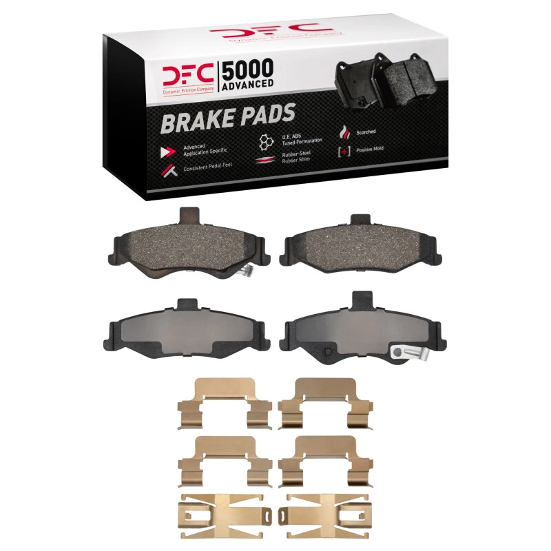 DFC 98-02 Chevrolet Camaro Rear 5000 Advanced Semi Metallic Brake Pads and Hardware Kit