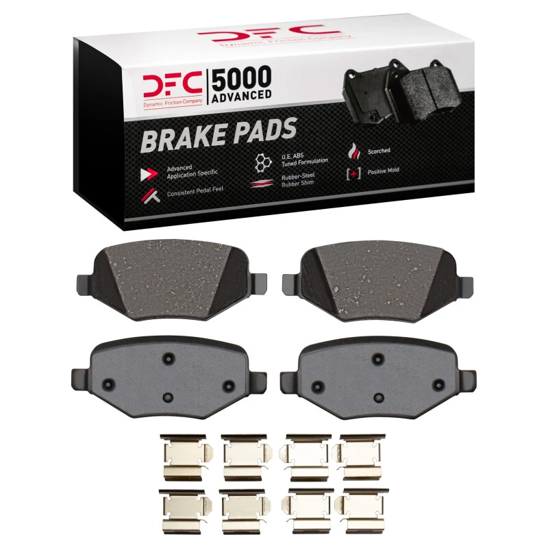 DFC 13-16 Lincoln MKT Rear 5000 Advanced Ceramic Brake Pads and Hardware Kit