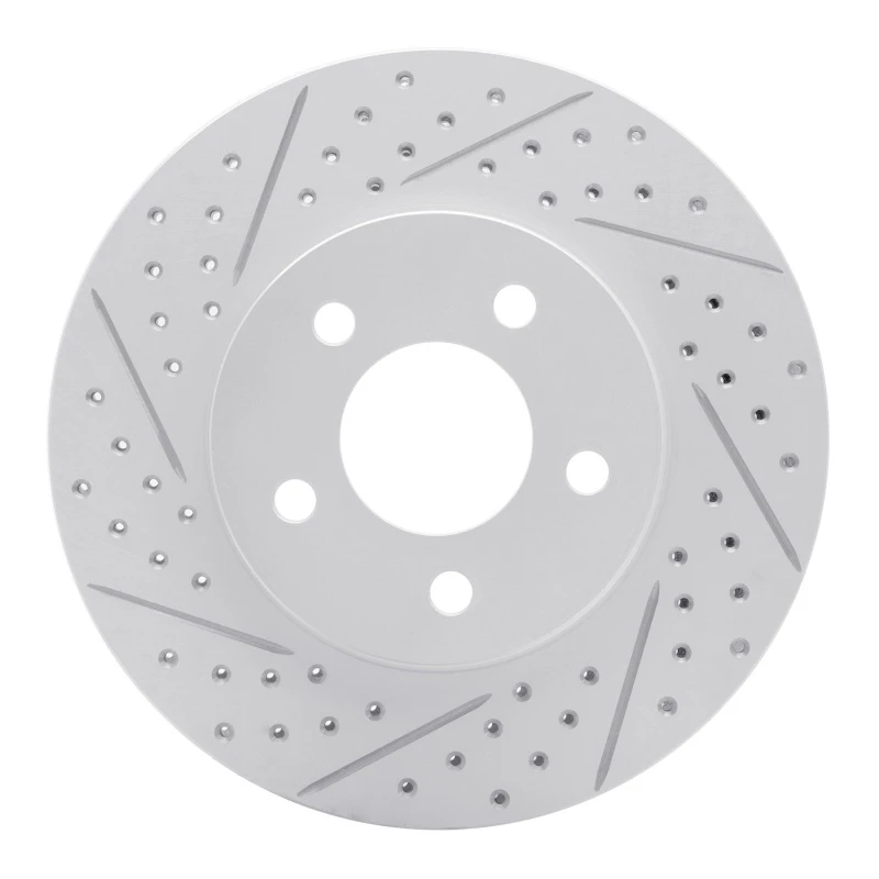 DFC 05-10 Ford Mustang Front Left Drilled & Slotted Geoperformance Rotor