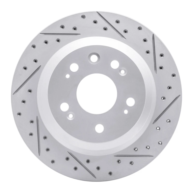 DFC 05-12 Acura Rl Rear Right Drilled & Slotted Geoperformance Rotor