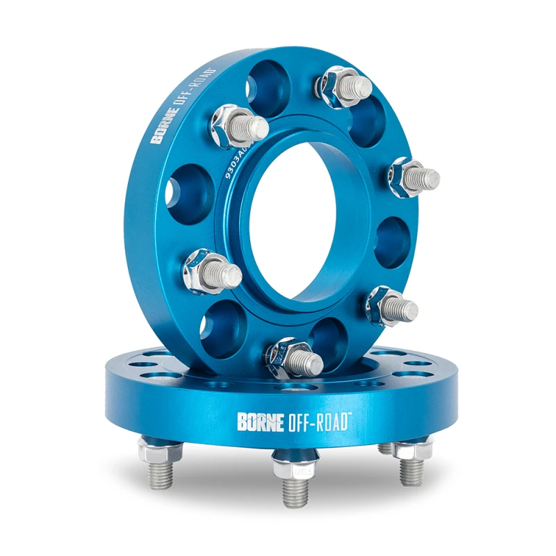 Borne Off Road Wheel Spacers - 6x139.7 - 77.8 CB - 25mm - Blue