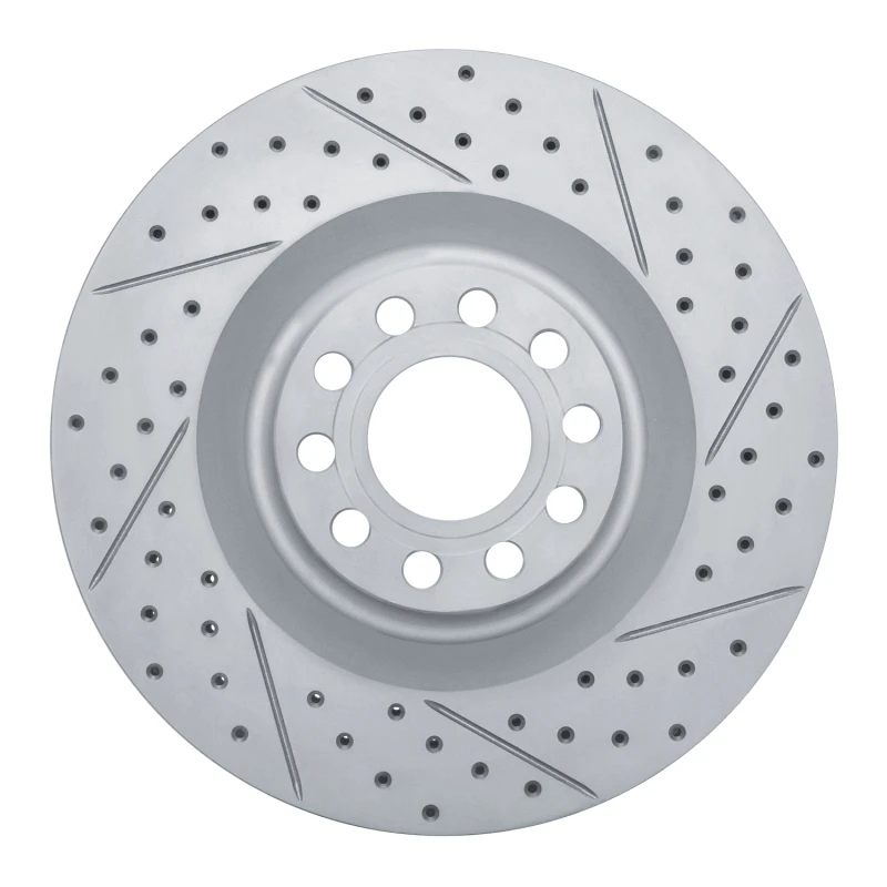 DFC 01-03 Audi S8 Front Right Drilled & Slotted Geoperformance Rotor