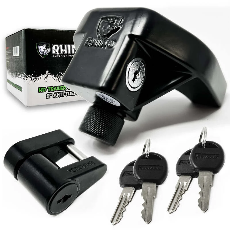 Rhino USA 2" Trailer Coupler HD Lock Kit-2-Piece