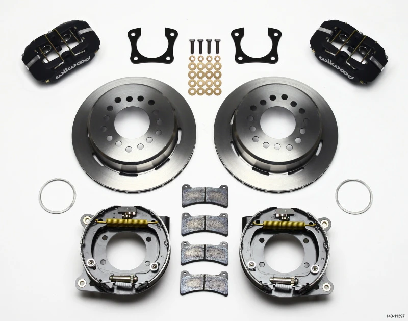 Wilwood Dynapro Low-Profile 11,00 Zoll P-Bremse Kit 58-64 Olds/Pontiac Ends 2,81 Zoll Versatz