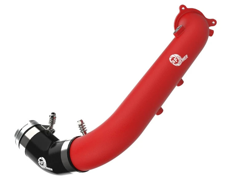 aFe BladeRunner Red 2-3/4 Zoll Aluminium-Ladungsrohr 2021 Toyota Supra GR (A90) I4-2.0L (t) B48