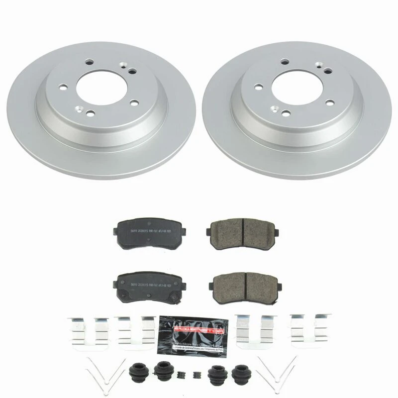 Power Stop 18-23 Hyundai Kona Rear Z23 Coated Brake Kit
