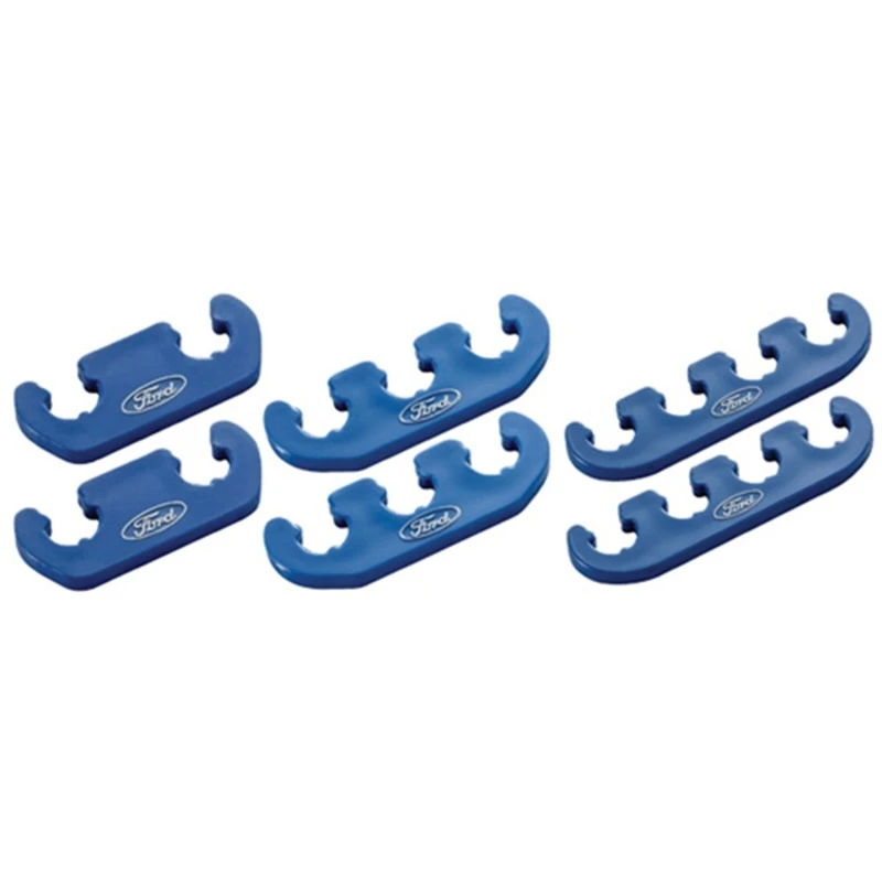 Ford Racing Kabelteiler 4 auf 3 auf 2 - Blau mit weißem Ford-Logo