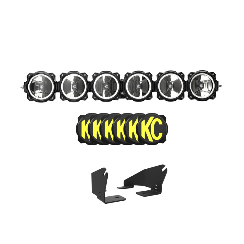KC HiLiTES 2022+ Polaris RZR Pro XP 39 Zoll Pro6 Gravity LED 6-Licht 120w Kombi-Strahl