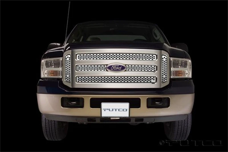 Putco 05-07 Ford SuperDuty - einschließlich Seitenlüfter Punch Edelstahlgrille