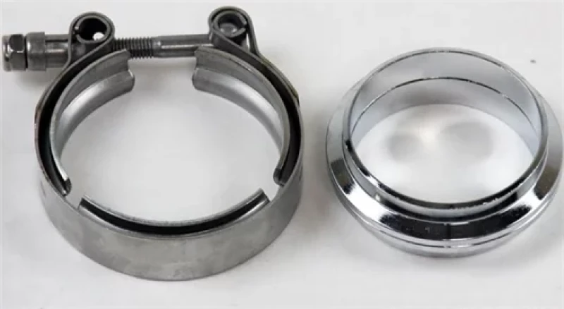 Granatelli 4.0in Flat Flanges w/V-Band Clamp