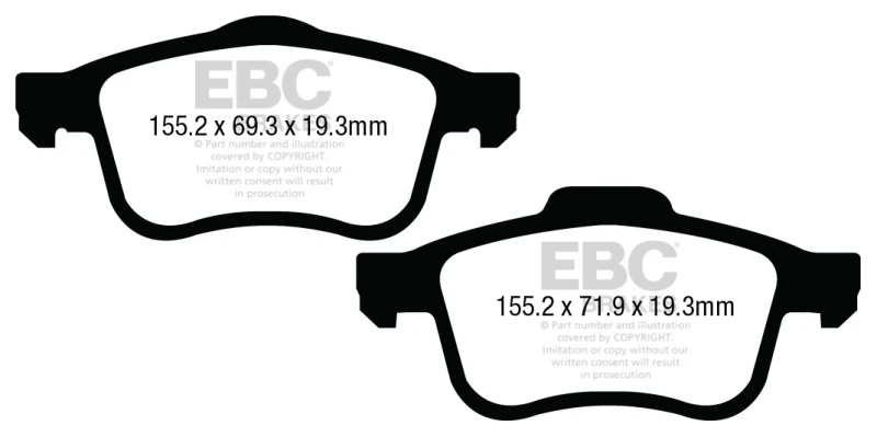 ebc_DP23026-67931f8b2a3eb EBC 13+ Fiat 500L 1.4 Turbo Yellowstuff Front Brake Pads