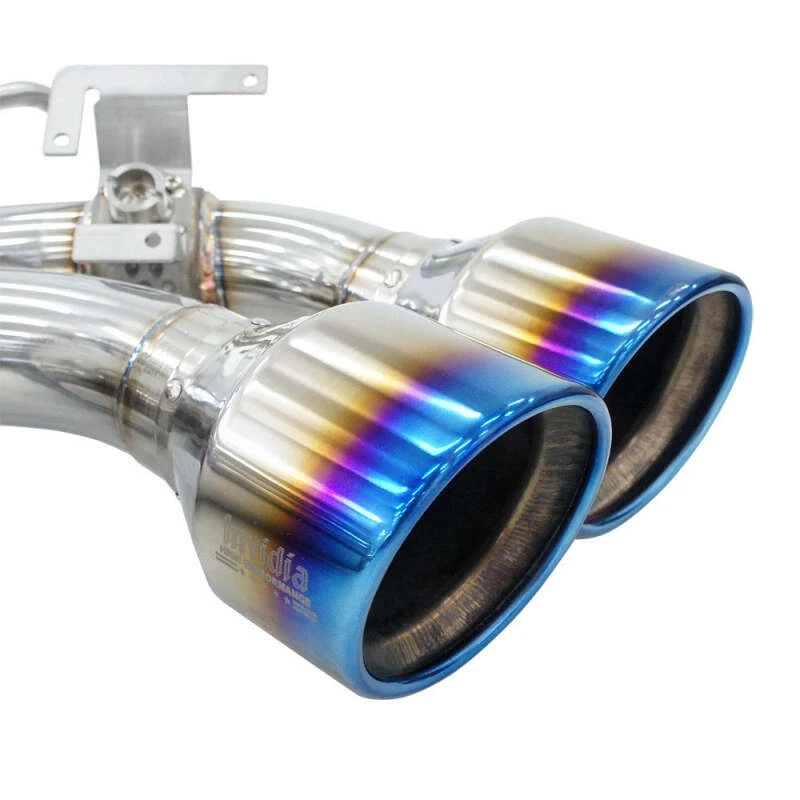 Invidia 76mm R400 Valved Cat Back Exhaust Rolled TI Tips für 2022+ Volkswagen Golf R MK8
