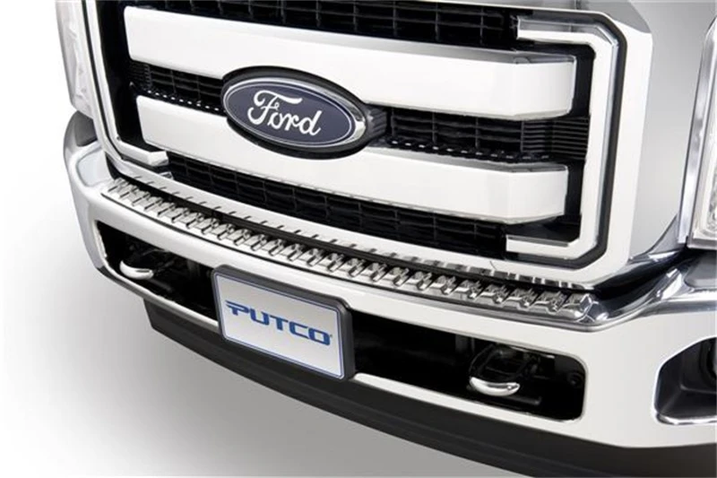 Putco 11-16 Ford SuperDuty - Frontstoßstangenabdeckung Edelstahlstoßstangenabdeckungen