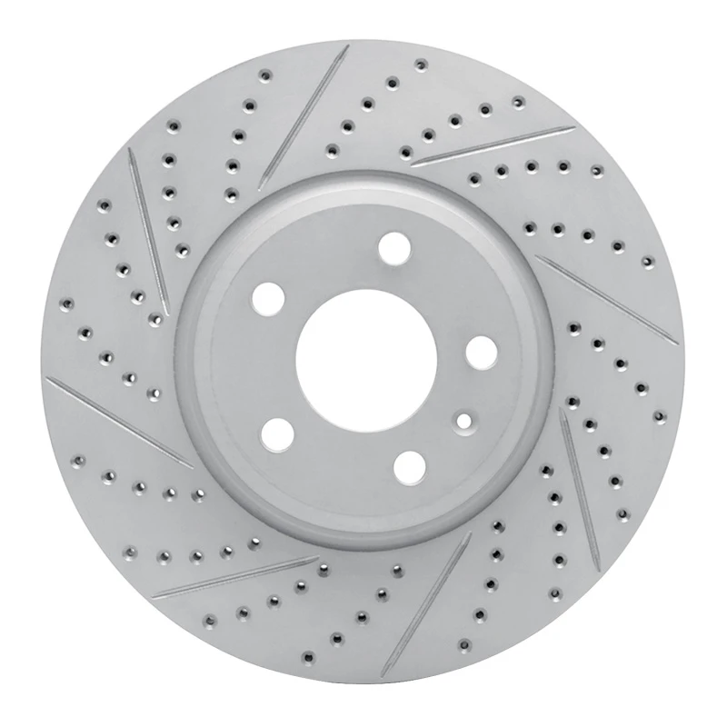DFC 08-12 Audi A5 Front Left Drilled & Slotted Geoperformance Rotor