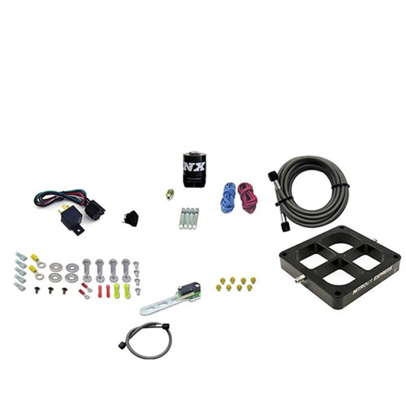 Nitrous Express Dry Single Entry Billet Crossbar Plate System 100-500hp (4500 Flange)- w/o Bottle