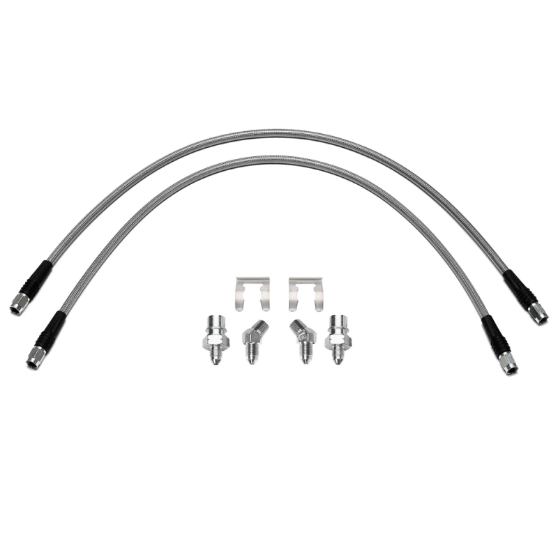 Wilwood flexline kit 25IN OAL M10X1.0 BF 45 deg 1/8-27 NPT