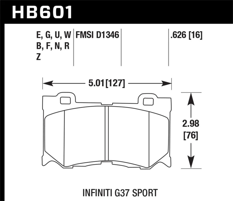 hawk-performance_HB601E.626-679341e32d56b Hawk Infiniti G37 Sport HP+ Street Front Brake Pads