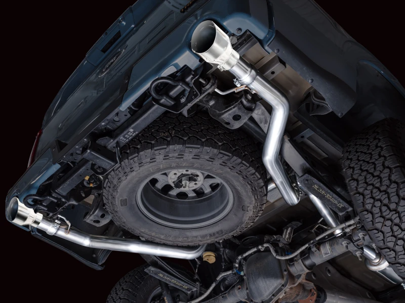 AWE Tuning 2021+ Ford F150 Tremor w/ Bumper Cutouts 0FG Non-Resonated Catback w/ Chrome Silver Tips