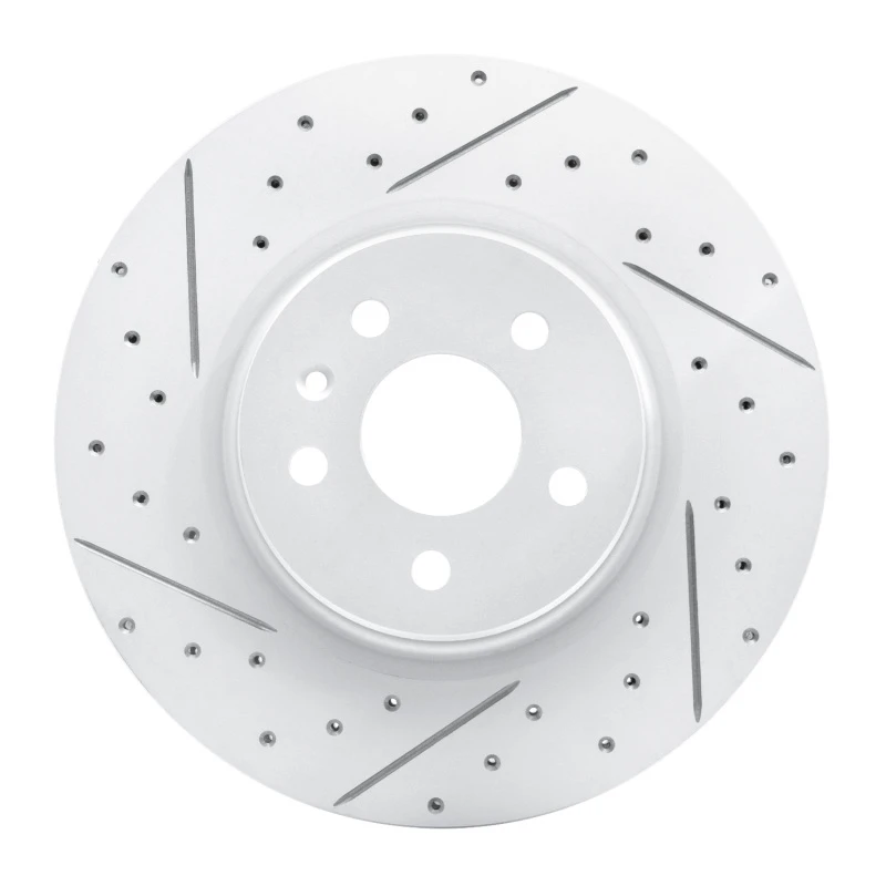 DFC 12-21 Tesla Model X Front Left Drilled & Slotted Geoperformance Rotor