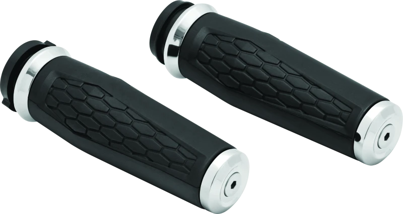 Kuryakyn Hex Grips Throttle-By-Wire Chrome