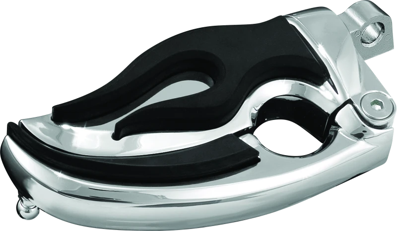 Kuryakyn Flamin Switchblade Footpegs with Male Mount Adapter Chrome