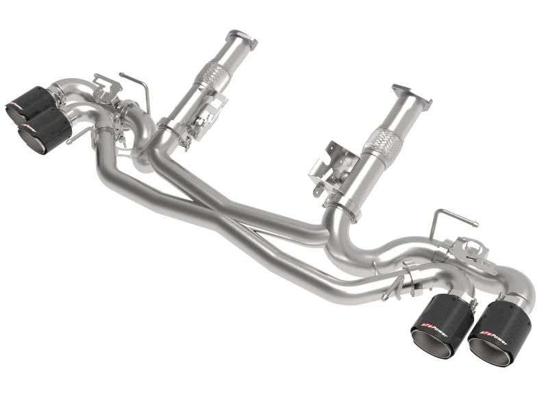 AFe MACH Force-Xp 304 Edelstahl Cat-Back Auspuff Carbon 2020 Chevrolet Corvette C8