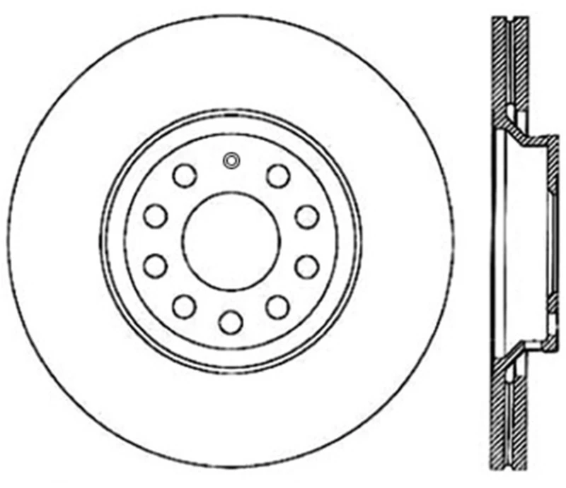 stoptech_126.33113CSL-679717b413667 StopTech Power Slot 09 VW CC (Passat CC) / 06-09 Passat (ex Syncro) Left Rear CRYO-STOP Slotted Rot